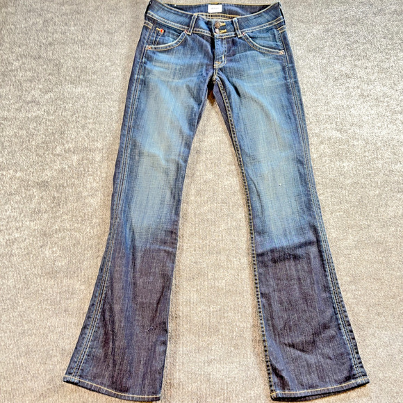 Hudson Jeans Size 27 Bootcut Blue Denim Made in USA LA Stretch Cotton Women’s - Picture 1 of 10